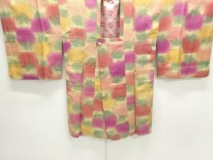 ふくれ織　菊模様織り出し道行コート